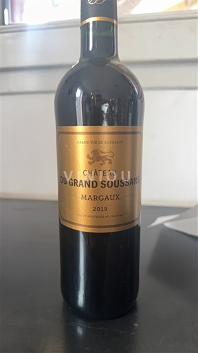 Bordoja Margaux Château Grand Soussans 2019