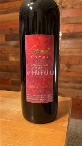 Vaud Côtes de l'Orbe DOC Morel Landry et Raymond Gamay Fût de Chêne 2014