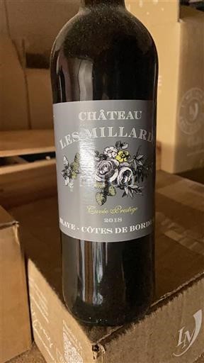 Burdeos Blaye-Côtes de Burdeos Château Les Millards Prestige 2018