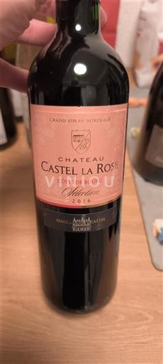 Bordeaux Côtes-de-bourg Château Castel La Rose Valentine 2016