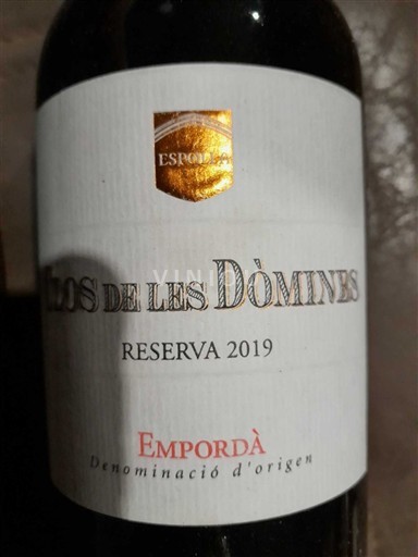 Katalonia Empordà Espolla Clos de les Dòmines Reserva 2019
