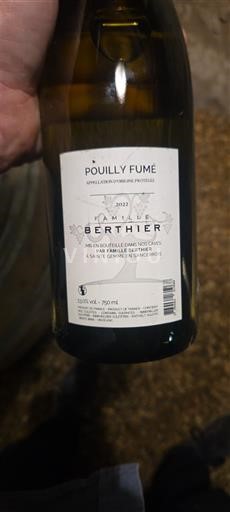 Loire Valley Pouilly-fumé Domaine Berthier 2022