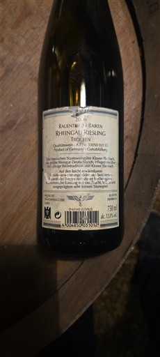 Wijnen Blanc sec Riesling Kloster Eberbach 2019 Duitsland Rheingau