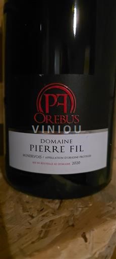 Languedoc Minervois Domaine Pierre Fil Orebus 2020