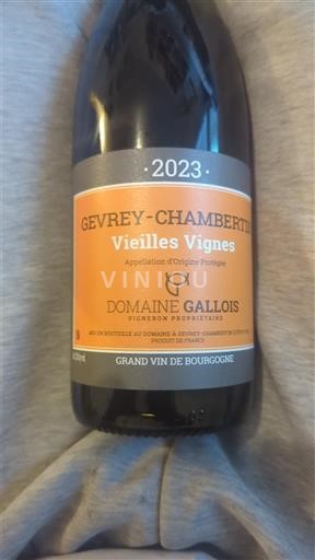 Burgundi Gevrey-Chambertin Domaine Gallois Vieilles Vignes 2023