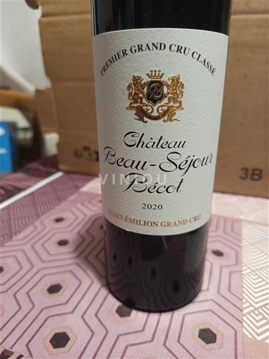 Bordeaux Saint-Émilion Premier Grand Cru Classé Château Beau-Séjour Bécot 2020