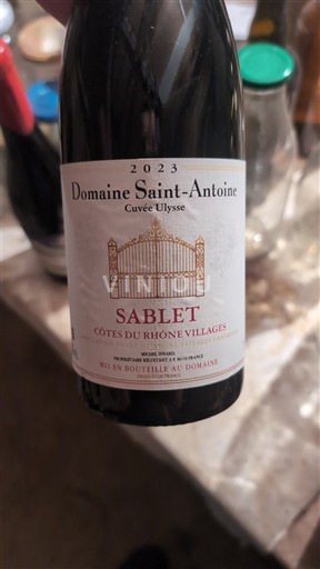 Rhônen laakso Määrittelemätön Domaine Saint-Antoine Ulysse 2023