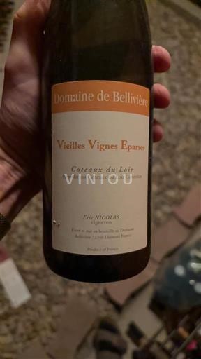 Dolina Loare Coteaux-du-Loir Domaine Bellivière Vieilles Vignes Éparses 2016