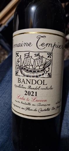 Provence Bandol Domaine Tempier Lulu et Lucien 2021