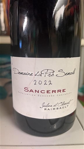 Loire Valley Sancerre Domaine Pré Semelé 2022