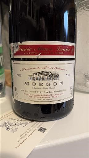 Beaujolais Morgon Domaine Petit Bellevue Marie Louise 2009