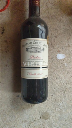 Bordeaux Château Grand-Jean Récolte 2017