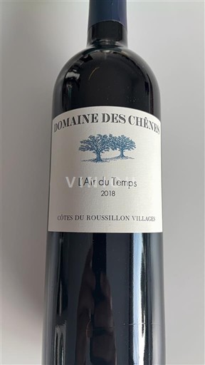 Roussillon Côtes du Roussillon Villages Domaine S Chênes L'Air du Temps 2018
