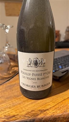 Borgoña Pouilly-fuissé Premier Cru Domaine Beauregard Les Vignes Blanches 2020