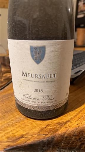 Bourgondië Meursault Sébastien Roux 2018