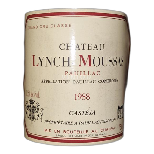Bordeaux Pauillac Château Lynch-Moussas 1988
