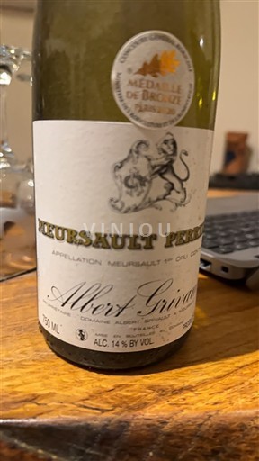 Bourgondië Meursault Premier Cru Albert Grivault Niet-geïntegreerd