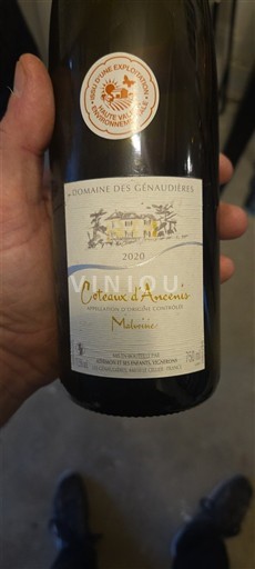 Loire Valley Coteaux d'Ancenis Domaine S Génaudières Malvoisie 2020
