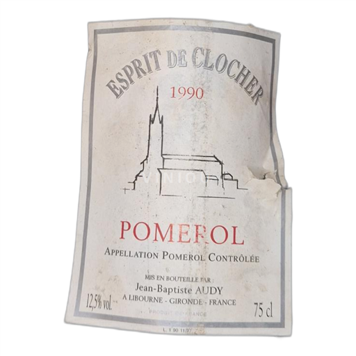 Bordeaux Pomerol Esprit de Clocher 1990