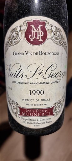 Burgundija Nuits-Saint-Georges Jean-Pierre Mugneret 1990