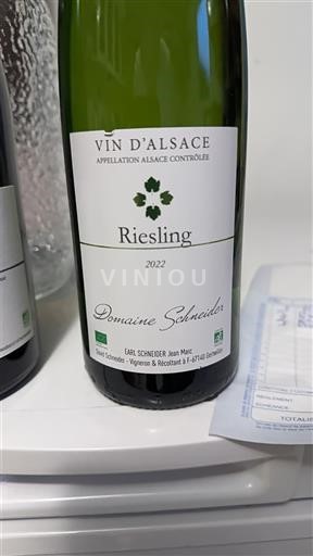 Elsass Riesling Domaine Schneider 2022