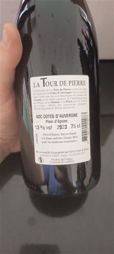 Vallée de la Loire Côtes-d'Auvergne La Tour de Pierre Plein d'Épices 2023