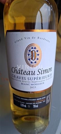 Bordéus Graves Supérieures Château Simon 2023