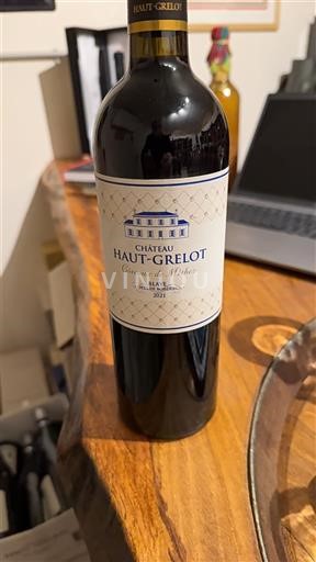 Burdeos Blaye-Côtes de Burdeos Château Haut-Grelot de Merlot 2021