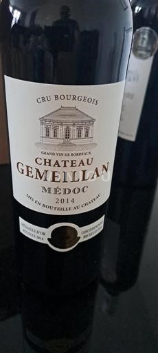Bordeaux Médoc Chateau Gemeillan 2014