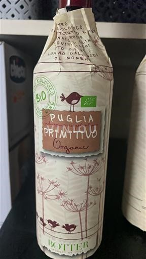 Apulija Ni doloceno Botter Primitivo Organic 2022