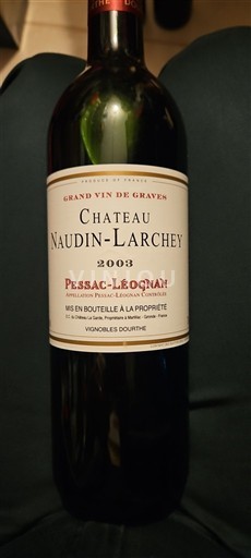 Bordeaux Pessac-Léognan Château Naudin-Larchey 2003