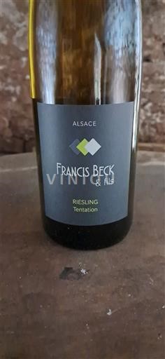 Rượu vang Blanc sec Tentation Francis Beck & Fils 2022 Pháp Alsace Riesling AOC