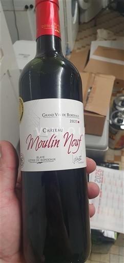Burdeos Blaye-Côtes de Burdeos Château Moulin Neuf CUVÉE TRADITION 2023