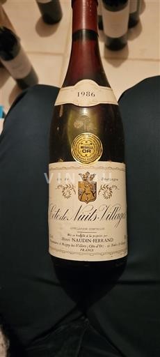 Bourgogne Côte de Nuits-Villages Naudin-Ferrand 1986