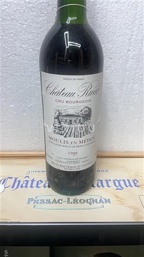 Bordeaux Moulis-en-Médoc Cru Bourgeois Château Ruat 1998