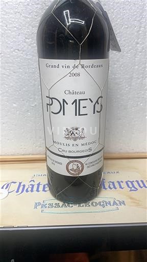 Bordeaux Moulis-en-Médoc Cru Bourgeois Château Pomeys 2008