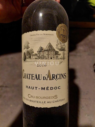 Bordeaux Haut-Médoc Château Arcins 2016