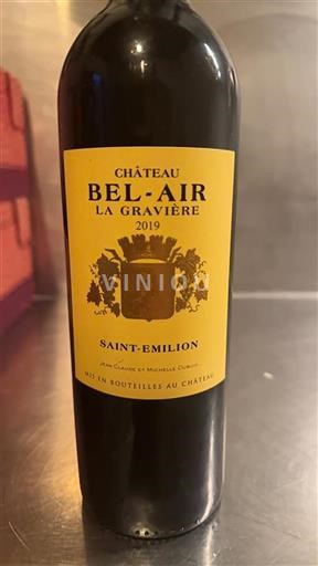 Bordeaux Saint-Émilion Château Bel-Air La Gravière 2019