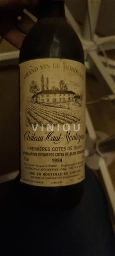 Bordeaux Non specificato Château Haut-Montiguy 1994