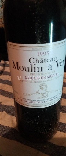 Bordeaux Moulis-en-Médoc Cru Bourgeois Château Moulin à Vent 1995