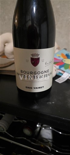 Bourgogne Ikke specificeret Eric Vairet Ikke årgangsbestemt