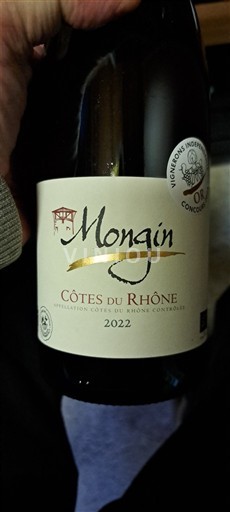 Rhône Valley Côtes-du-Rhône Mongin 2022