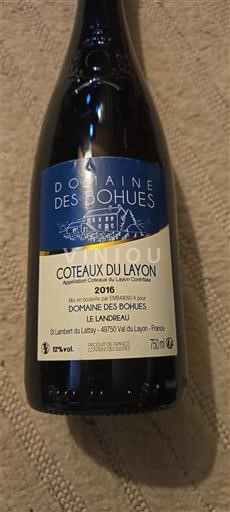 Loirevallei Coteaux du Layon Domaine S Bohues 2016
