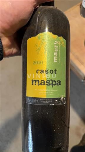 Roussillon Maury Casot de Mailloles Maspa 2010