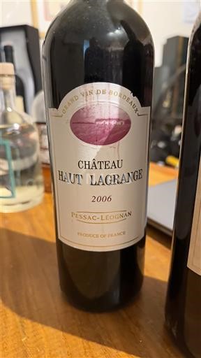 Bordeaux Pessac-Léognan Château Haut Lagrange 2006