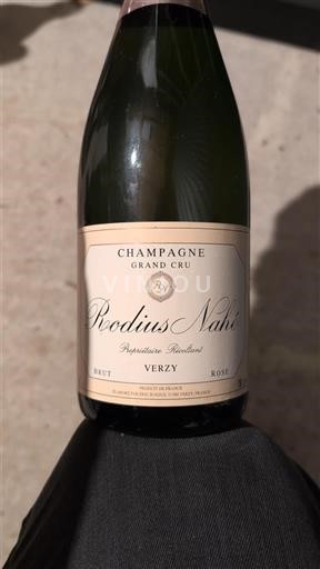 Champaña Champán Grand Cru Rodius Nahi Sin añada