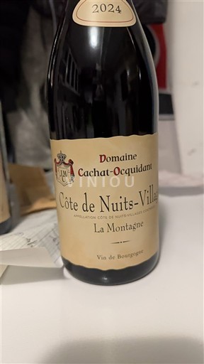 Burgundsko Côte de nuits villages Domaine Cachat-Ocquidant La Montagne 2024