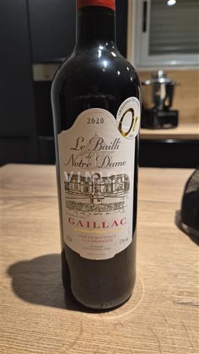 Sudoeste Gaillac Le Bailli de Notre Dame 2020