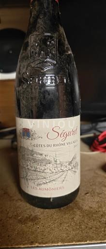 Rhônetal Côtes-du-Rhône-Dörfer Séguiret Les Aumôniers 2017