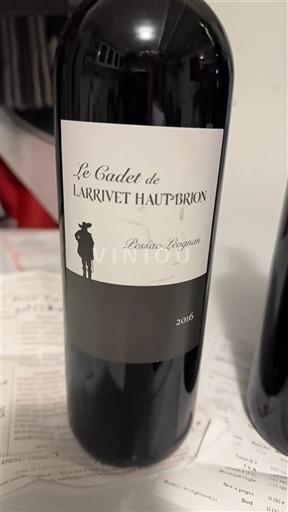 Bordeaux Pessac-Léognan Château Larrivet Haut-Brion Le Cadet de Larrivet Haut-Brion 2016